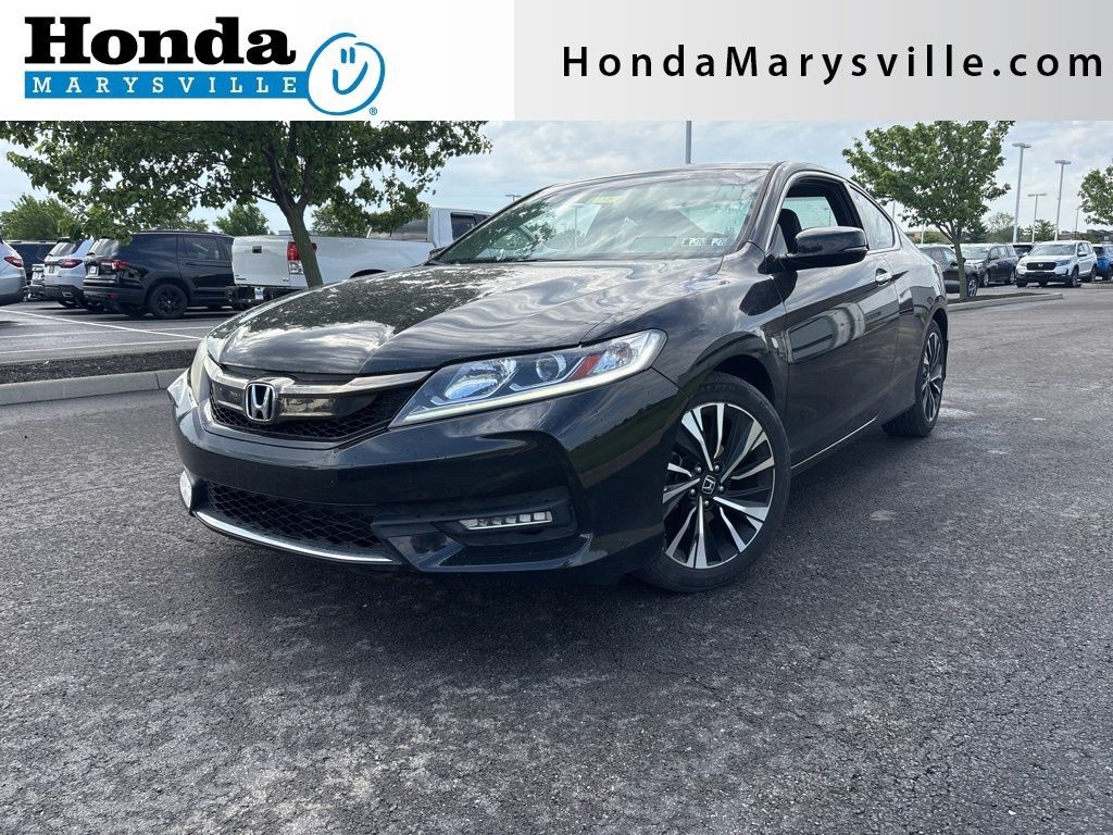 Crystal Black Pearl 2016 Honda Accord Coupe EX-L Coupe Front-Wheel Drive Continuously Variable Transmission