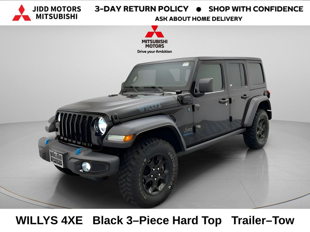 Black Clearcoat 2023 Jeep Wrangler 4xe SUV / Crossover Four-Wheel Drive 8-Speed Automatic