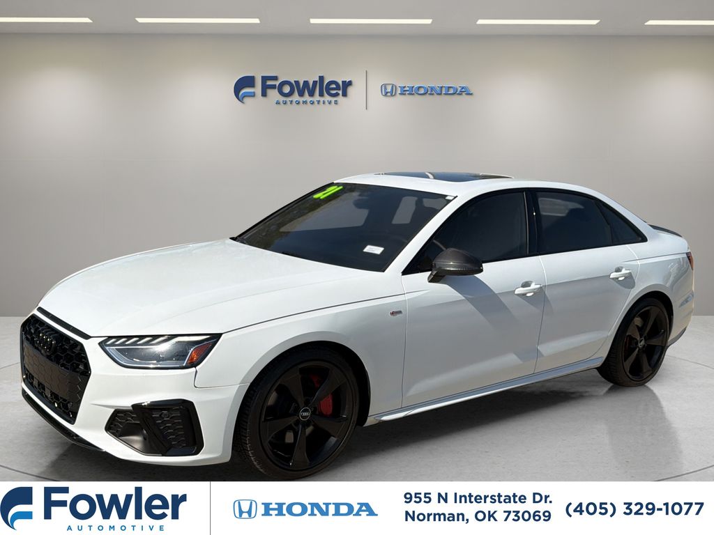 Glacier White 2021 Audi A4 Sedan All-Wheel Drive 7-Speed Automatic