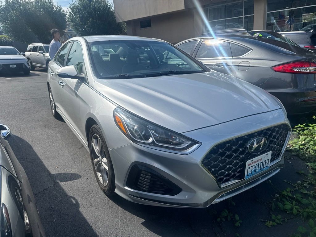 Symphony Silver 2019 Hyundai Sonata Sedan Front-Wheel Drive 6-Speed Automatic