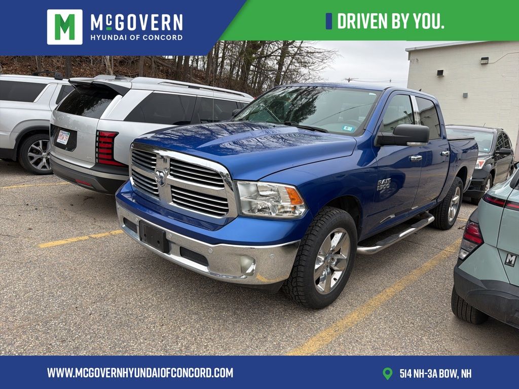 Blue Streak Pearlcoat 2017 RAM 1500 Big Horn Crew Cab 4WD Pickup Truck Four-Wheel Drive 8-Speed Automatic