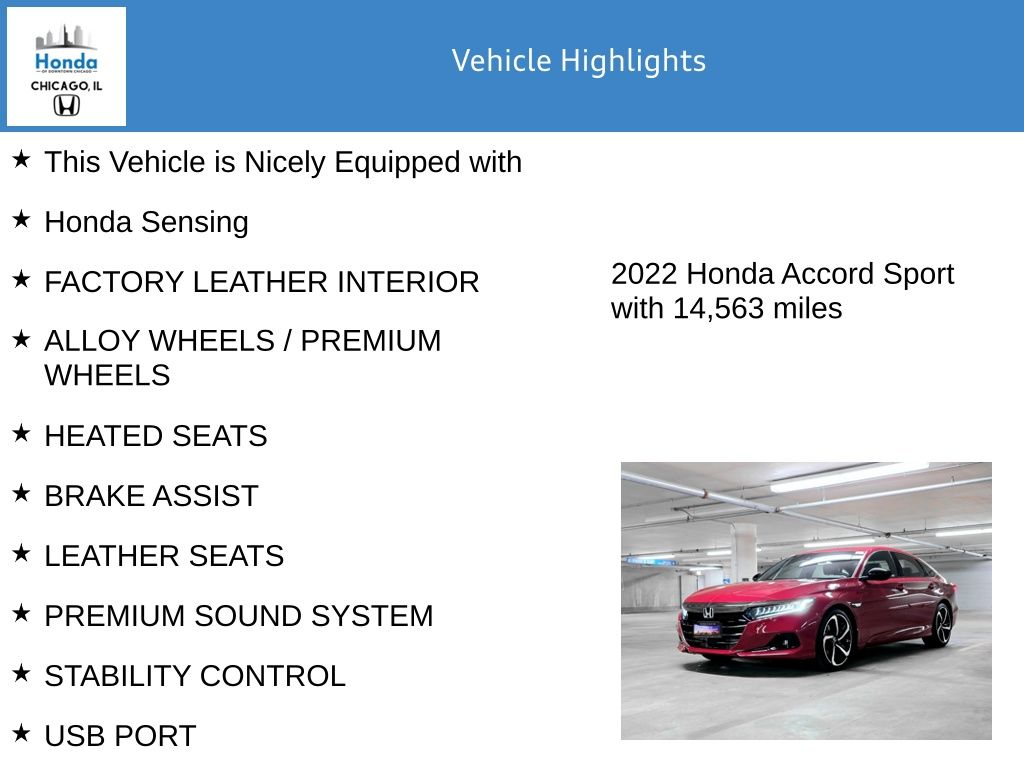 2022 Honda Accord Sport 7