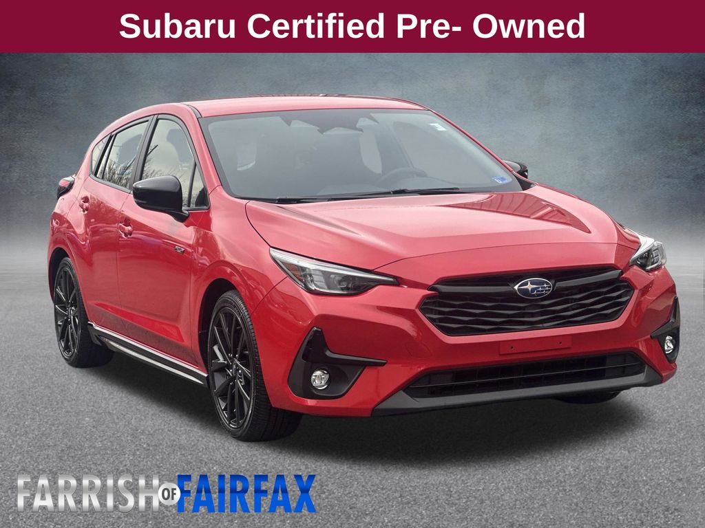 Pure Red 2024 Subaru Impreza RS AWD Wagon All-Wheel Drive Continuously Variable Transmission