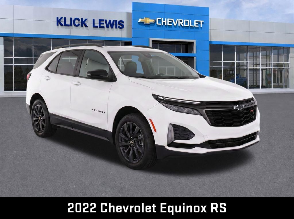 2022 Chevrolet Equinox RS White at Klick Lewis Buick Chevrolet