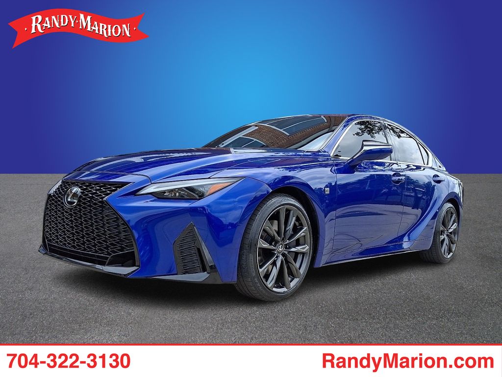 Blue 2025 Lexus IS 350 F Sport Design RWD Sedan Rear-Wheel Drive 8-Speed Automatic