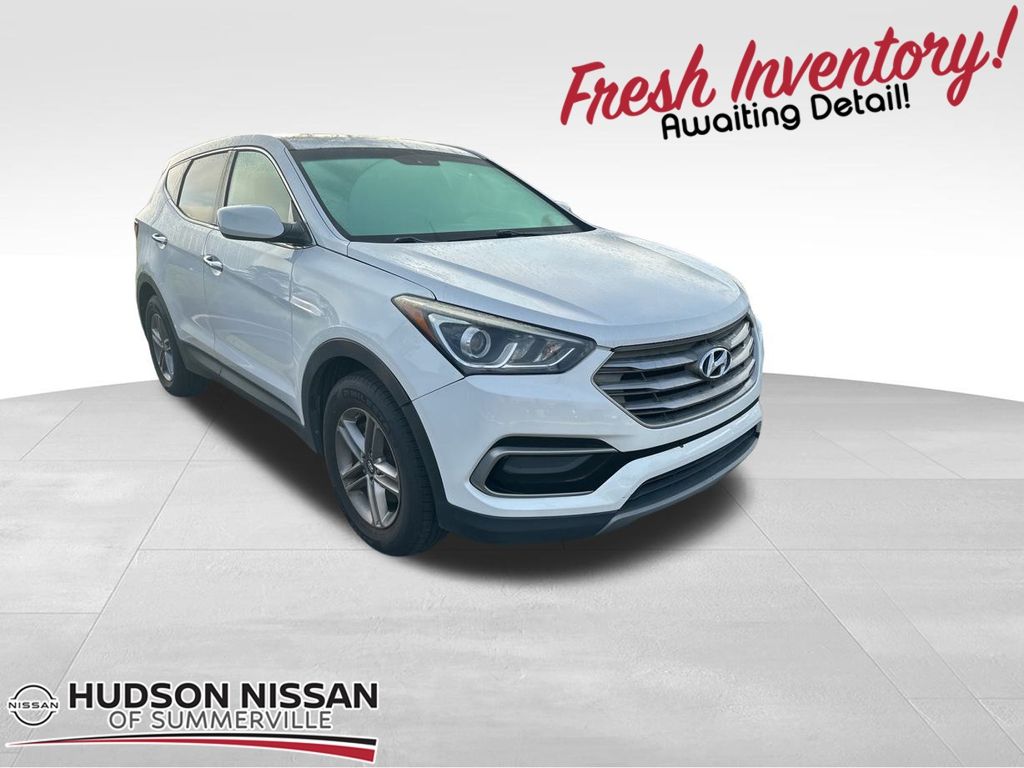 2017 Frost White Pearl Hyundai Santa Fe Sport 2.4 Base AWD SUV