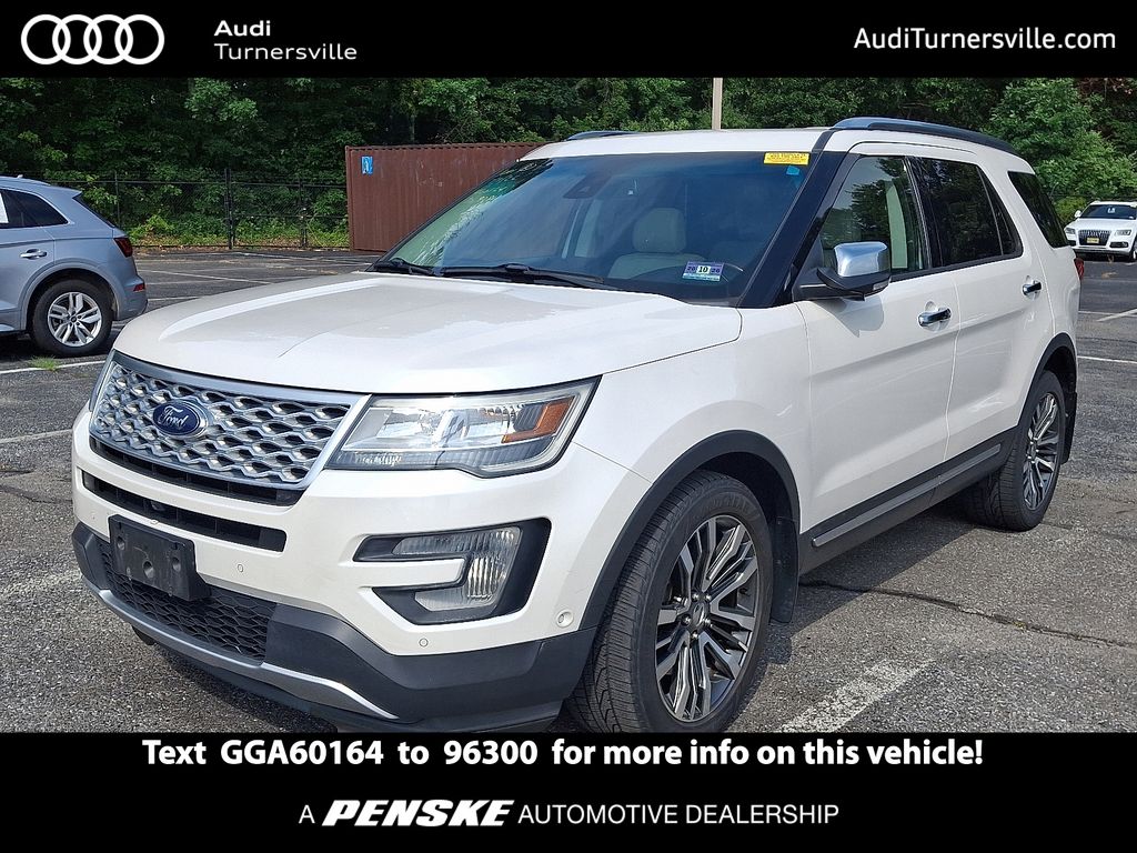White Platinum Clearcoat Metallic 2016 Ford Explorer SUV / Crossover All-Wheel Drive 6-Speed Automatic