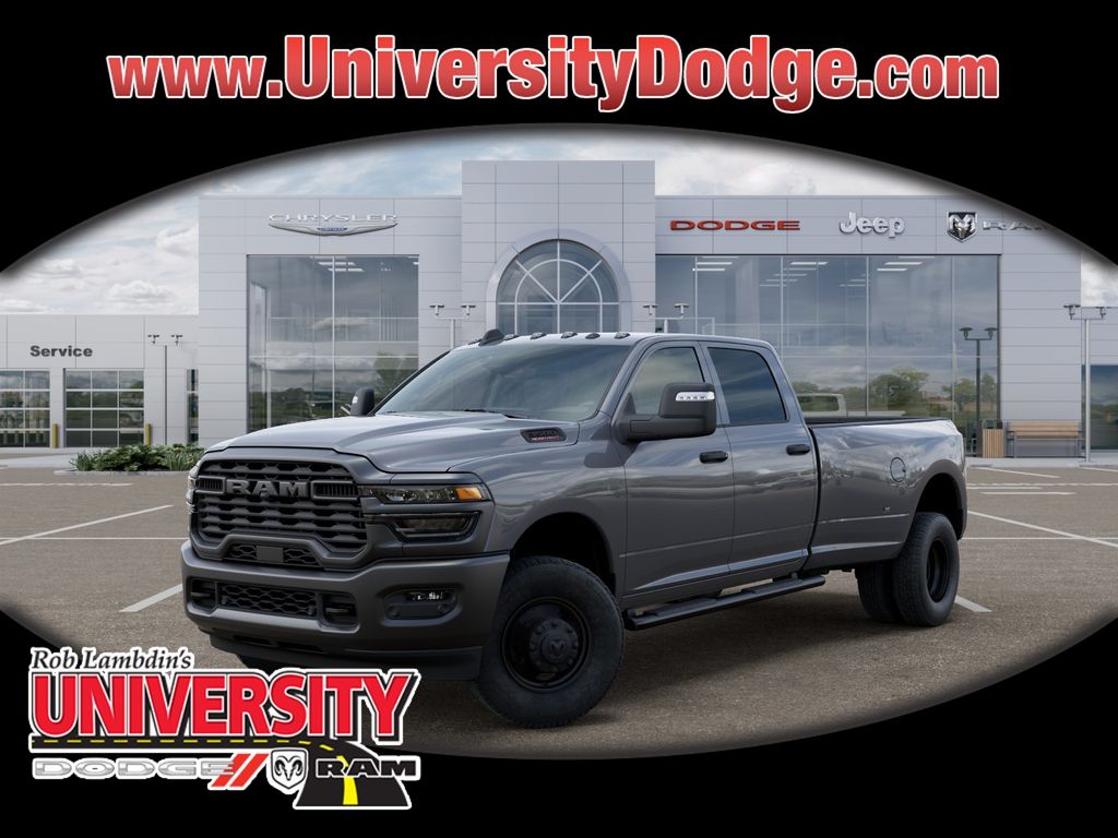 Ceramic Gray Clearcoat 2026 RAM 3500 Tradesman Crew Cab LB DRW 4WD Pickup Truck Four-Wheel Drive 8-Speed Automatic