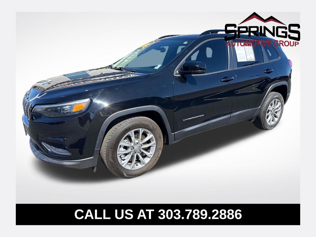 Diamond Black Crystal Pearlcoat 2022 Jeep Cherokee Latitude Lux FWD SUV / Crossover Front-Wheel Drive 9-Speed Automatic