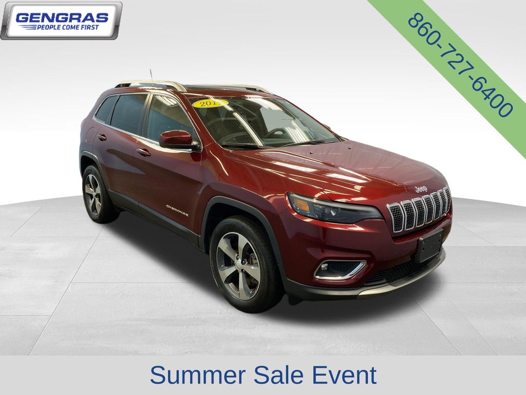 Velvet Red Pearlcoat 2019 Jeep Cherokee SUV / Crossover Four-Wheel Drive 9-Speed Automatic