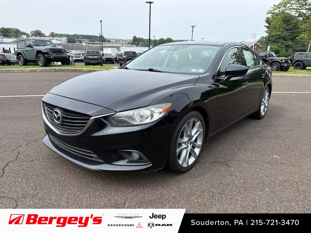 Jet Black Mica 2015 Mazda MAZDA6 Sedan Front-Wheel Drive 6-Speed Automatic