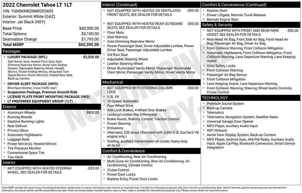Used 2022 Chevrolet Tahoe SUV