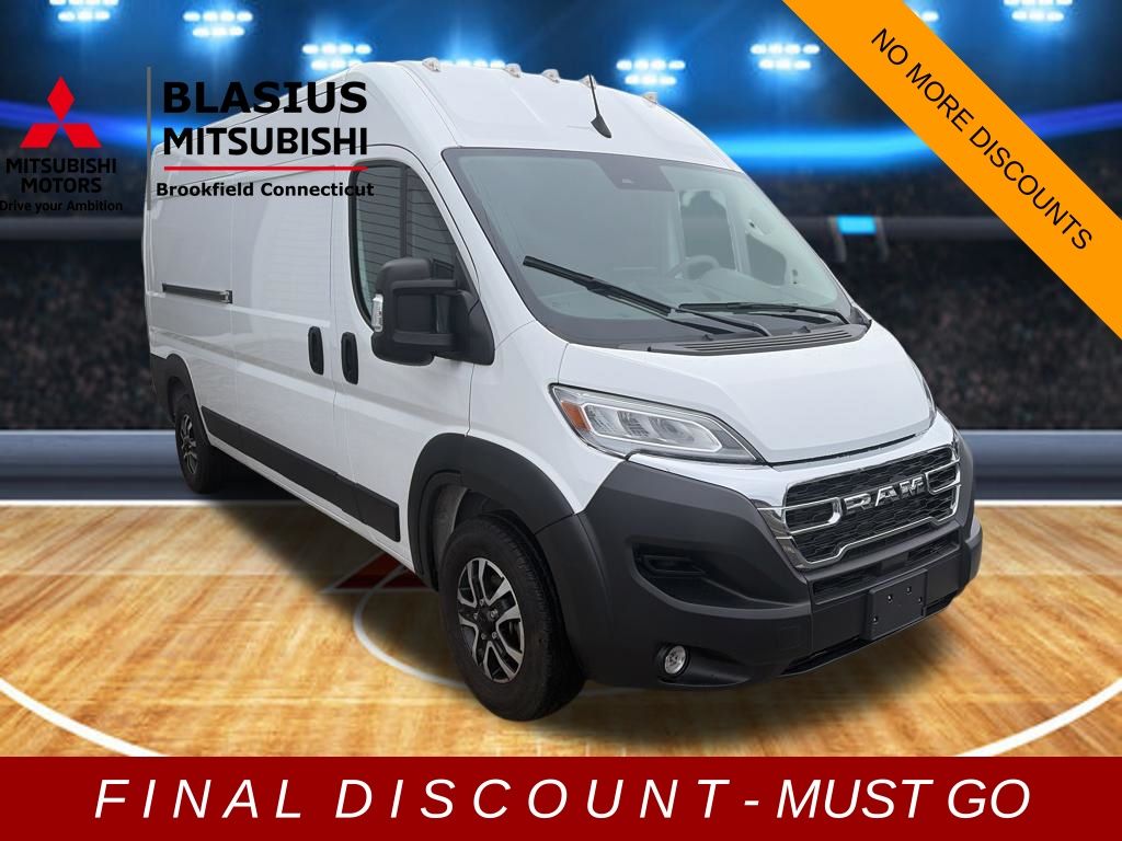 Bright White Clearcoat 2024 RAM ProMaster 3500 SLT 159 High Roof Cargo Van FWD Van Front-Wheel Drive 9-Speed Automatic