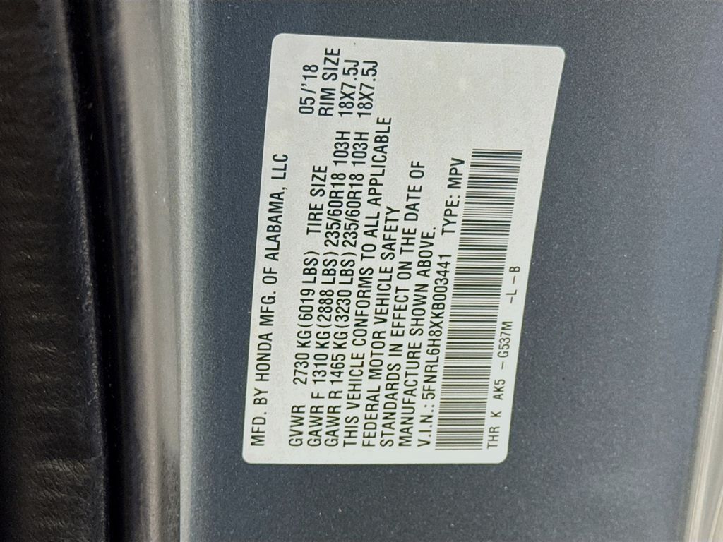 Used Car 2019 Honda Odyssey  Touring For Sale Under $30,000 In Austin, Texas