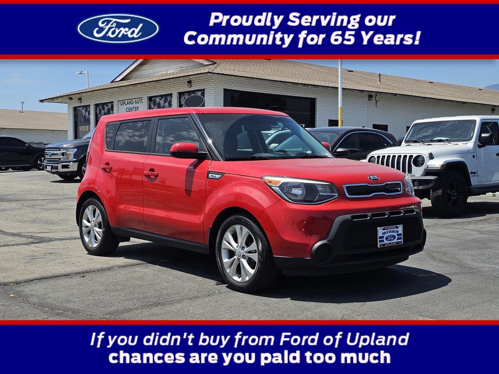 Inferno Red 2015 Kia Soul Wagon Front-Wheel Drive 6-Speed Automatic