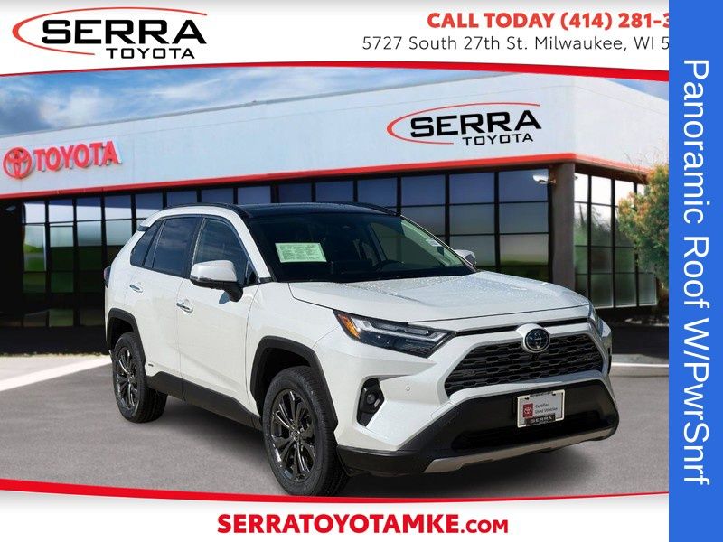White (Wind Chill Pearl) 2024 Toyota RAV4 Hybrid SUV / Crossover All-Wheel Drive Continuously Variable Transmission