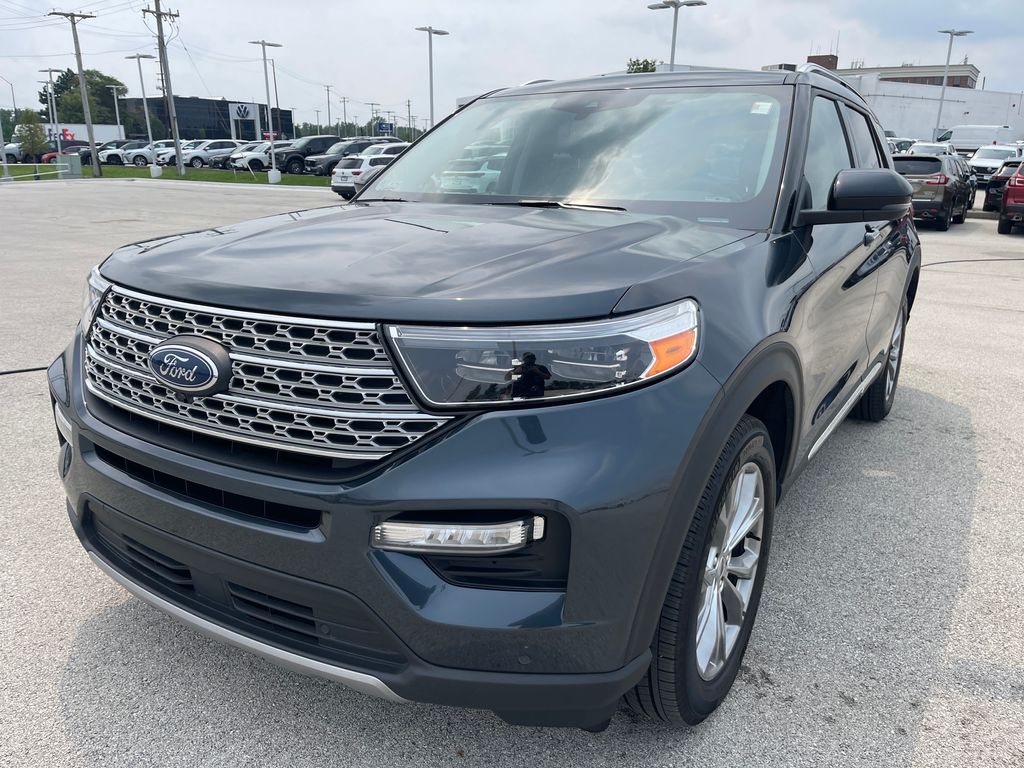 Stone Blue Metallic 2022 Ford Explorer SUV / Crossover All-Wheel Drive Automatic