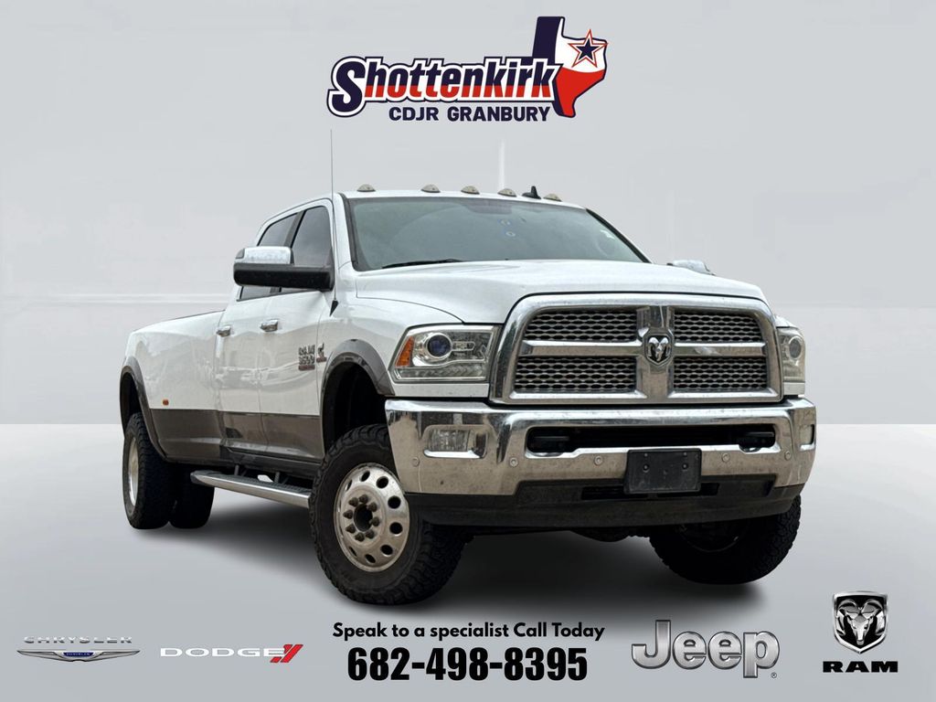 Bright White Clearcoat 2018 RAM 3500 Pickup Truck Four-Wheel Drive 6-Speed Automatic