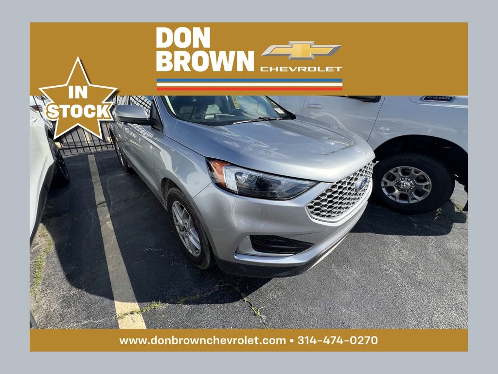 Silver Metallic 2024 Ford Edge SEL AWD SUV / Crossover All-Wheel Drive 8-Speed Automatic