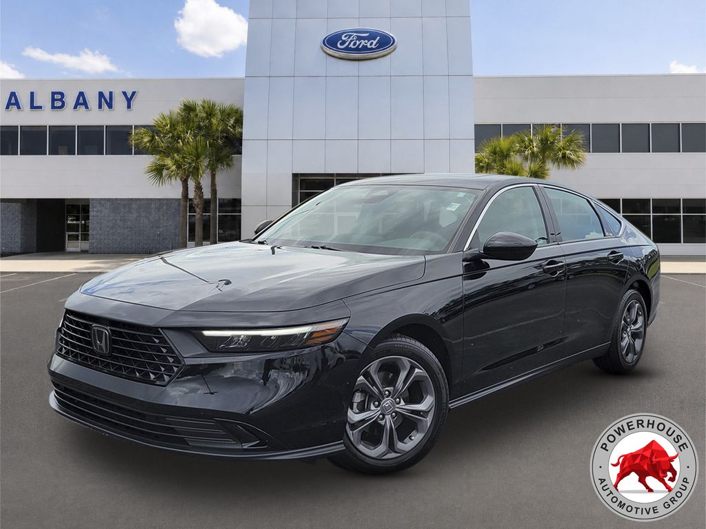 Black 2024 Honda Accord Sedan Front-Wheel Drive Continuously Variable Transmission