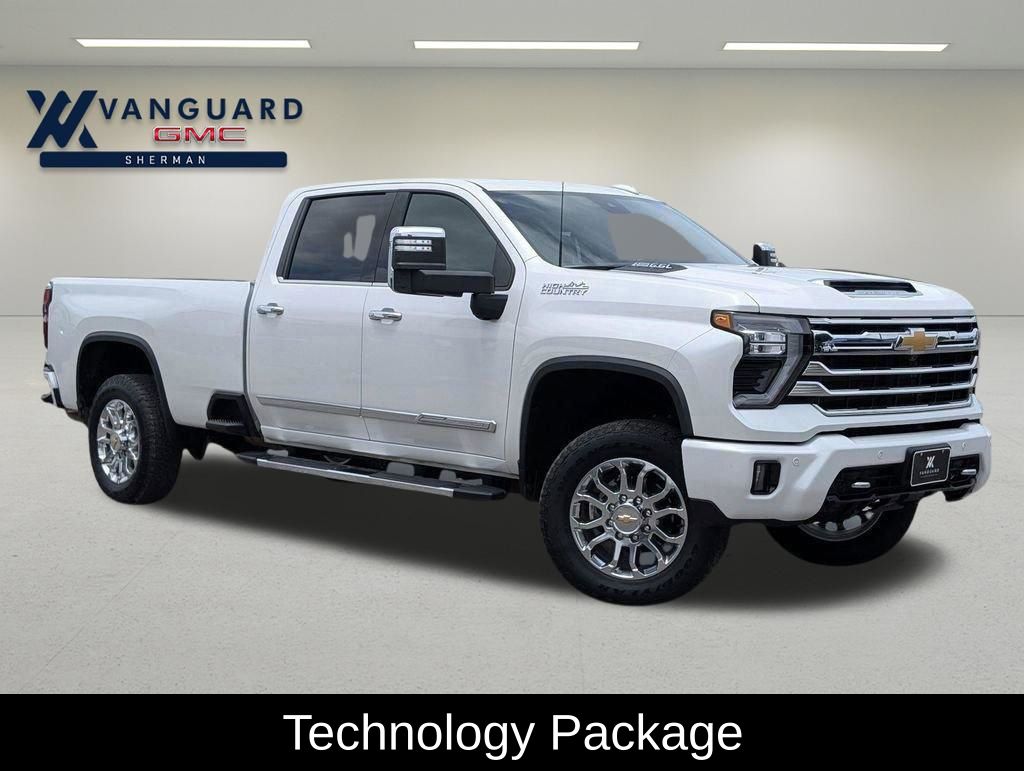 White (Iridescent Pearl Tricoat) 2024 Chevrolet Silverado 3500HD High Country Crew Cab 4WD Pickup Truck Four-Wheel Drive Automatic
