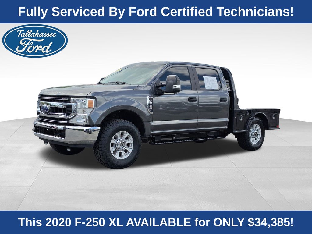 Gray (Magnetic) 2020 Ford F-250 Super Duty XL Crew Cab 4WD Pickup Truck Four-Wheel Drive Automatic