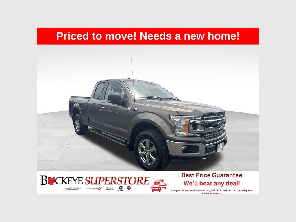 Stone Gray 2018 Ford F-150 Pickup Truck Four-Wheel Drive Automatic