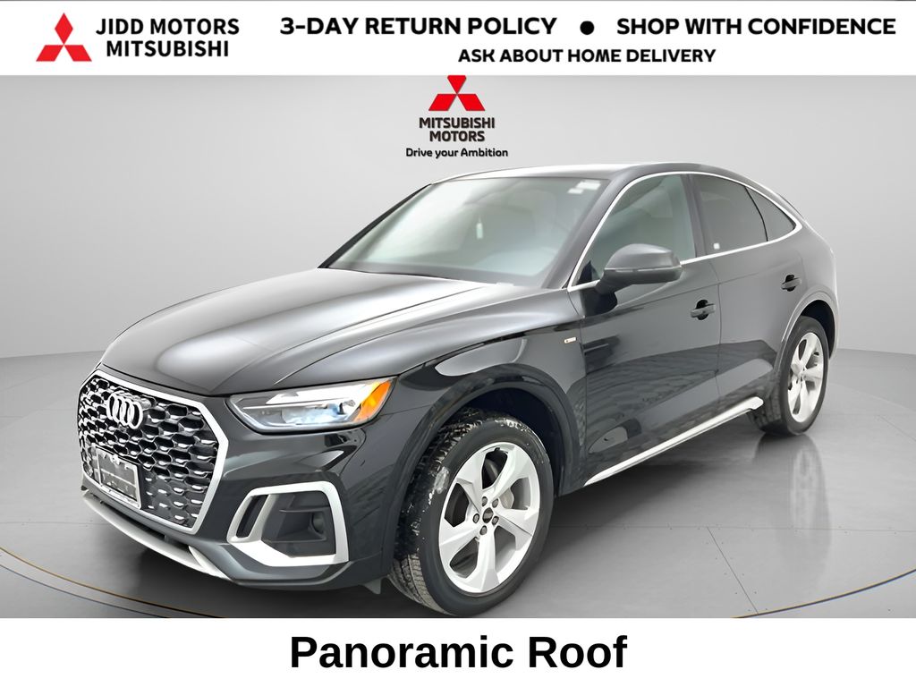 Black Metallic 2023 Audi Q5 Sportback quattro Premium Plus S Line 45 TFSI AWD Sedan All-Wheel Drive 7-Speed Automatic