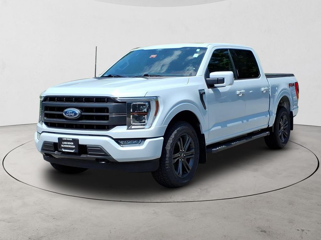 White 2021 Ford F-150 Pickup Truck Four-Wheel Drive Automatic