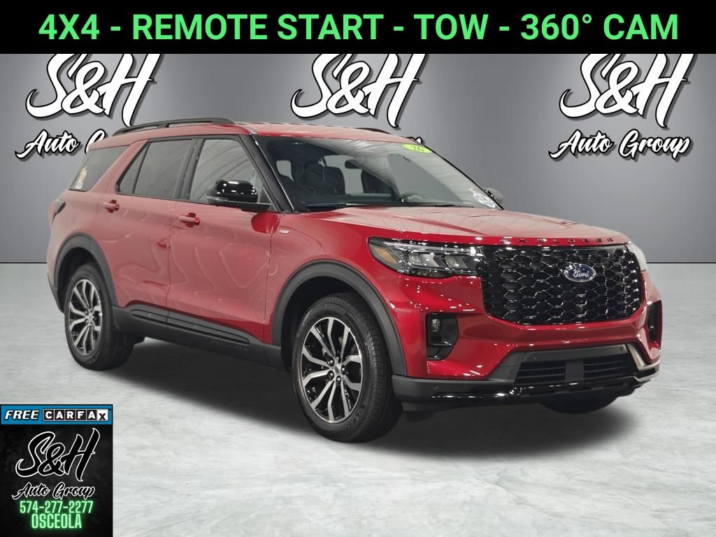Rapid Red Metallic Tinted Clearcoat 2026 Ford Explorer SUV / Crossover All-Wheel Drive Automatic