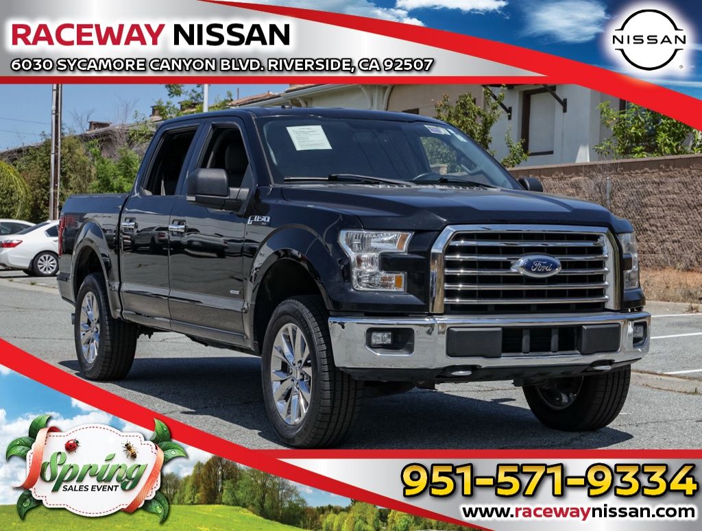 Shadow Black 2017 Ford F-150 XLT SuperCrew 4WD Pickup Truck Four-Wheel Drive Automatic