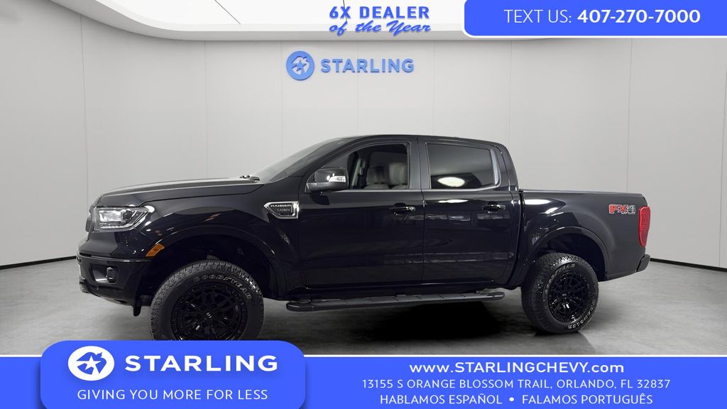 Shadow Black 2019 Ford Ranger Lariat SuperCrew 4WD Pickup Truck Four-Wheel Drive Automatic