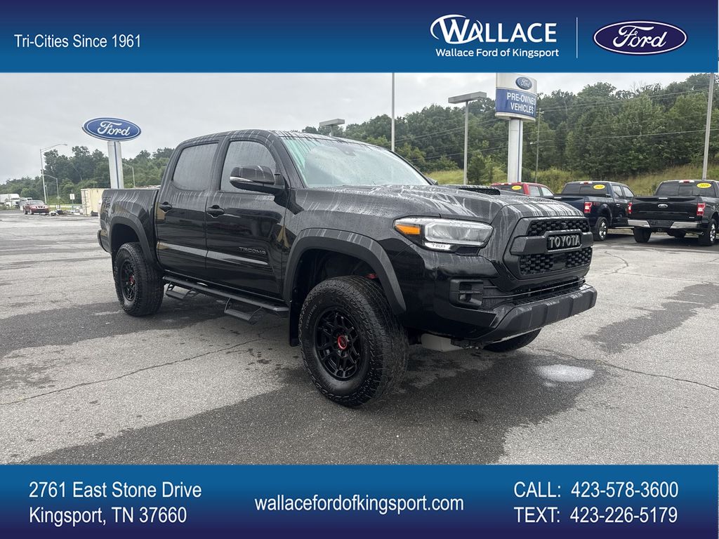 Black 2023 Toyota Tacoma Pickup Truck Four-Wheel Drive 6-Speed Manual