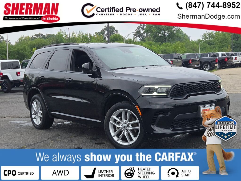 DB Black Crystal Clearcoat 2024 Dodge Durango SUV / Crossover All-Wheel Drive 8-Speed Automatic