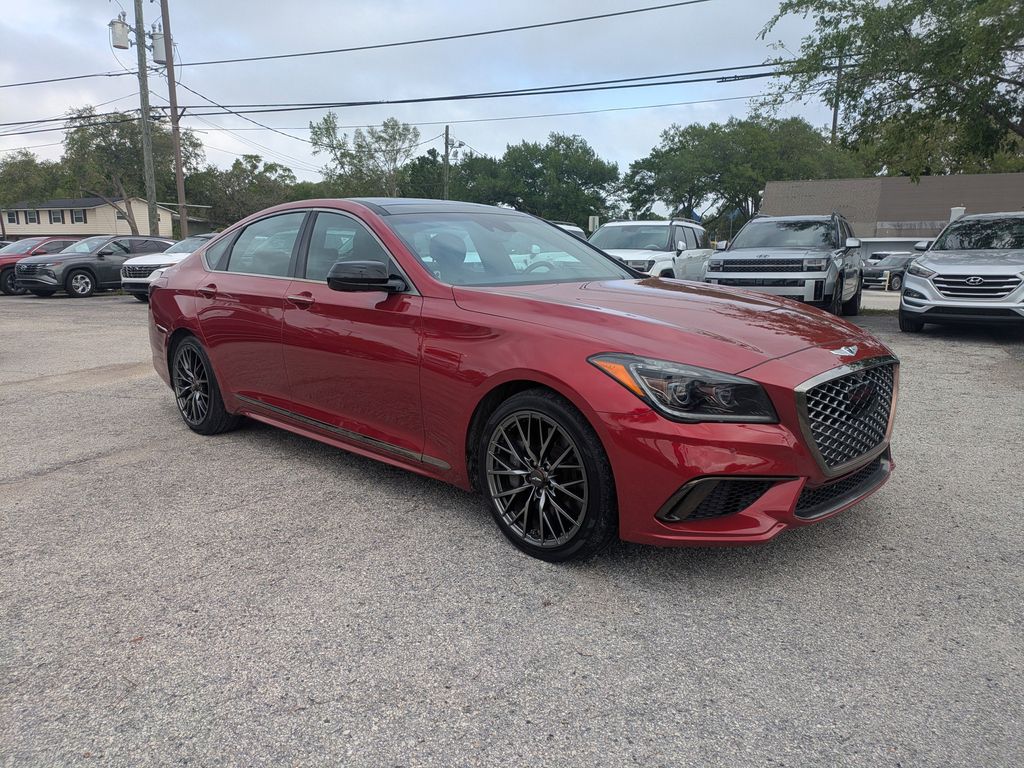 Havana Red 2020 Genesis G80 3.3T Sport RWD Sedan Rear-Wheel Drive 8-Speed Automatic