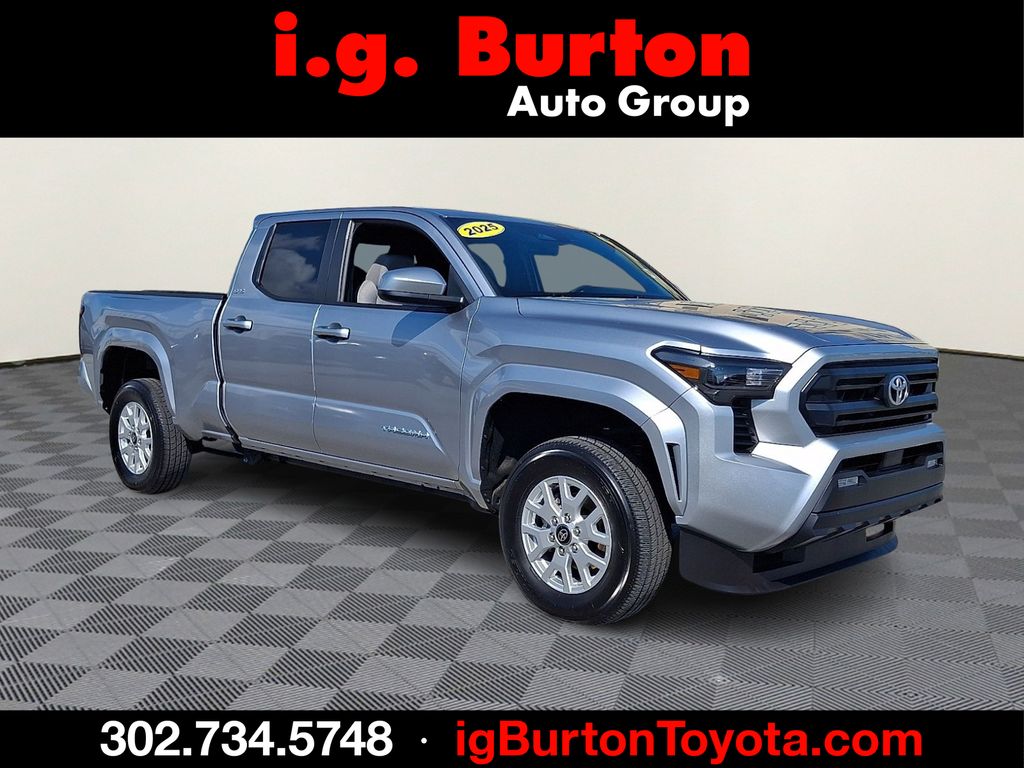 Celestial Silver Metallic 2025 Toyota Tacoma Pickup Truck Four-Wheel Drive 8-Speed Automatic