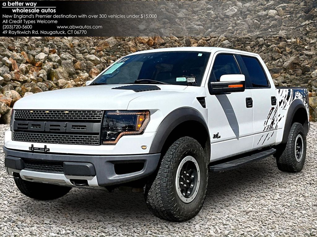 Oxford White 2011 Ford F-150 SVT Raptor SuperCrew 4WD Pickup Truck Four-Wheel Drive 6-Speed Automatic