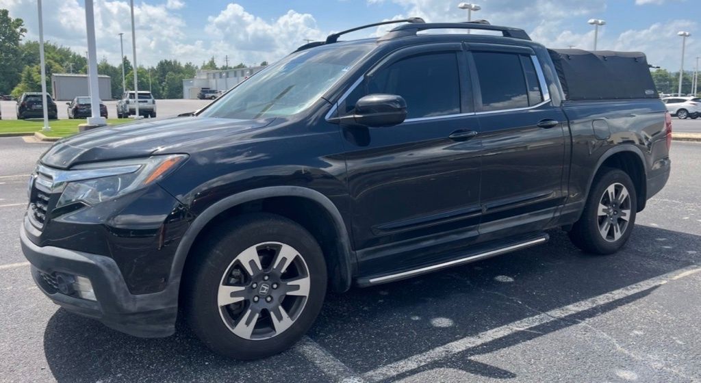 Black 2017 Honda Ridgeline Pickup Truck All-Wheel Drive 6-Speed Automatic