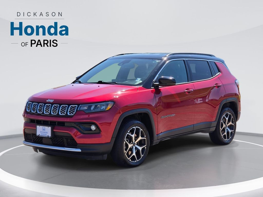 Red Hot Pearlcoat 2025 Jeep Compass SUV / Crossover Four-Wheel Drive 8-Speed Automatic