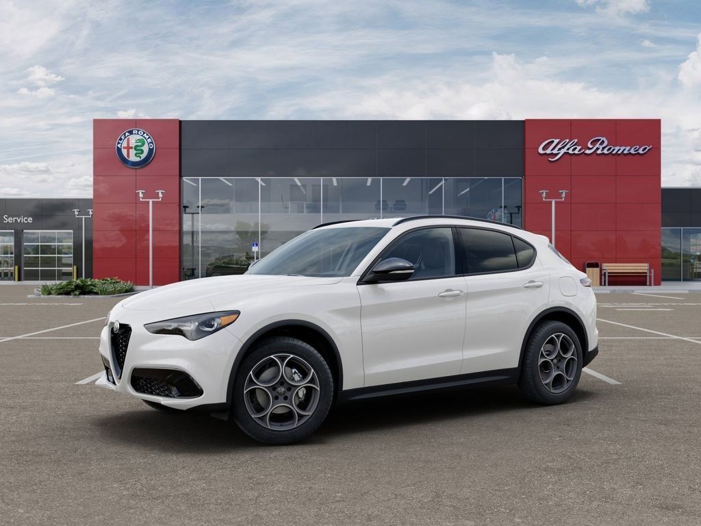 Milano White 2025 Alfa Romeo Stelvio AWD SUV / Crossover All-Wheel Drive 8-Speed Automatic