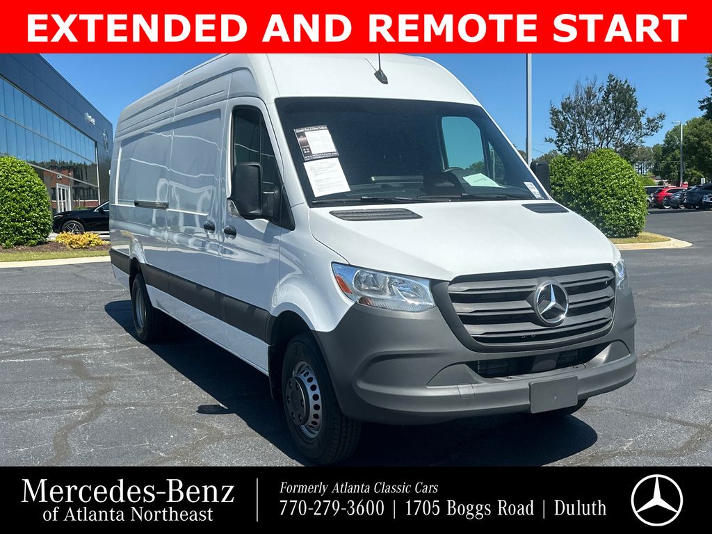 Artic White 2025 Mercedes-Benz Sprinter Cargo 3500XD 170 High Roof Extended RWD Van Rear-Wheel Drive 9-Speed Automatic