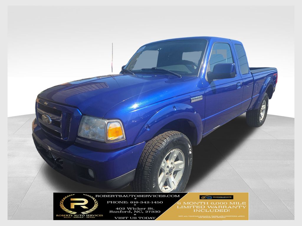 Sonic Blue Clearcoat Metallic 2006 Ford Ranger SPORT 4 Door SuperCab 4WD Pickup Truck Four-Wheel Drive 5-Speed Manual Overdrive