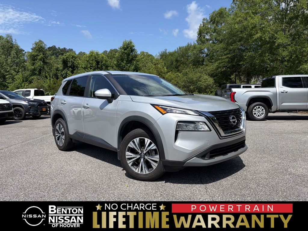 Brilliant Silver Metallic 2023 Nissan Rogue SUV / Crossover All-Wheel Drive Continuously Variable Transmission