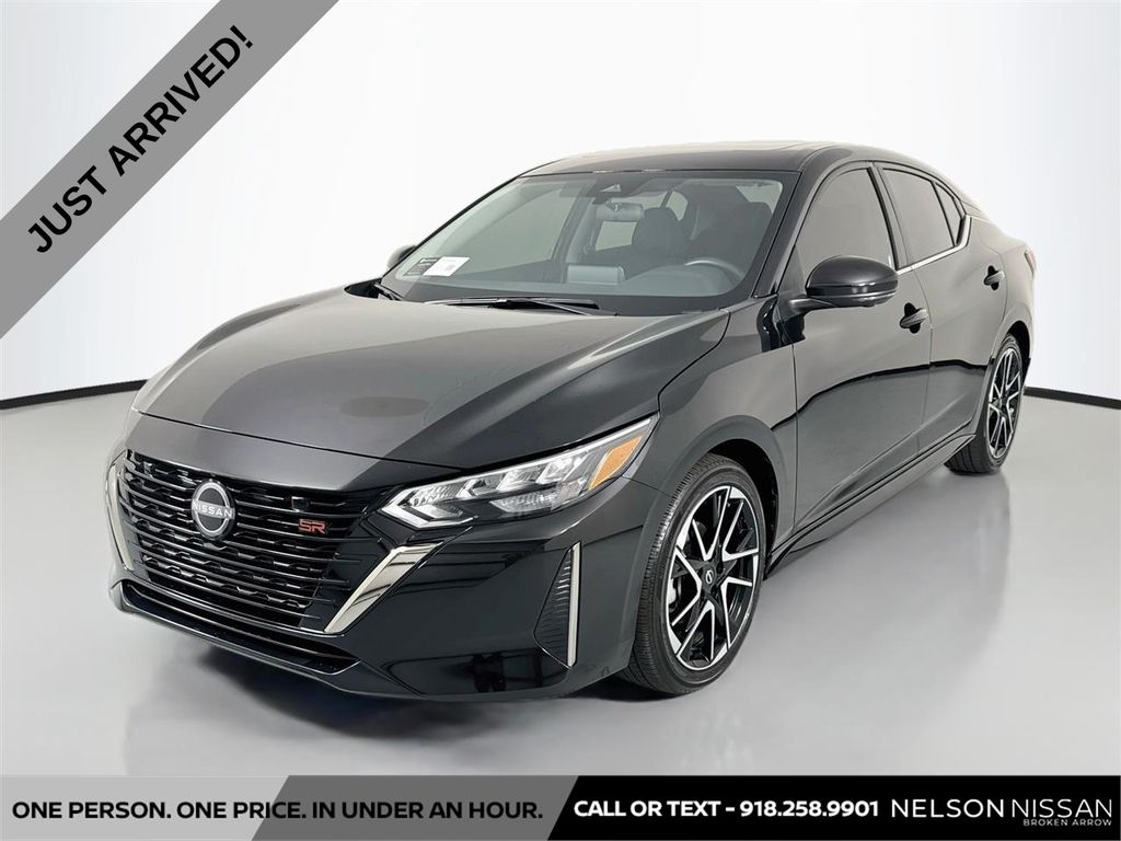 Super Black 2025 Nissan Sentra Sedan Front-Wheel Drive Continuously Variable Transmission