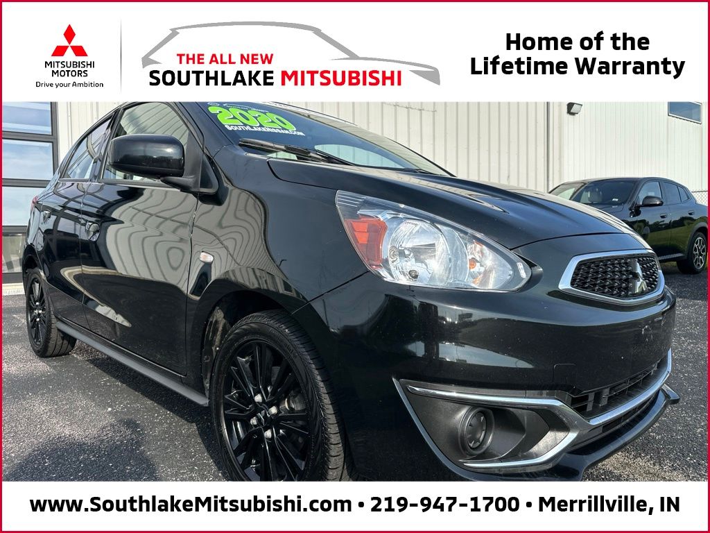 Mystic Black Metallic 2020 Mitsubishi Mirage Hatchback Front-Wheel Drive Continuously Variable Transmission