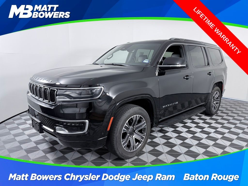 Diamond Black Crystal Pearlcoat 2024 Jeep Wagoneer Series II RWD SUV / Crossover 4X2 8-Speed Automatic