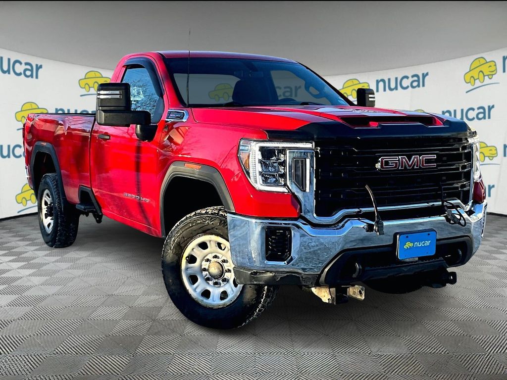 Red 2022 GMC Sierra 3500HD Pro Regular Cab LB 4WD Pickup Truck Four-Wheel Drive 6-Speed Automatic