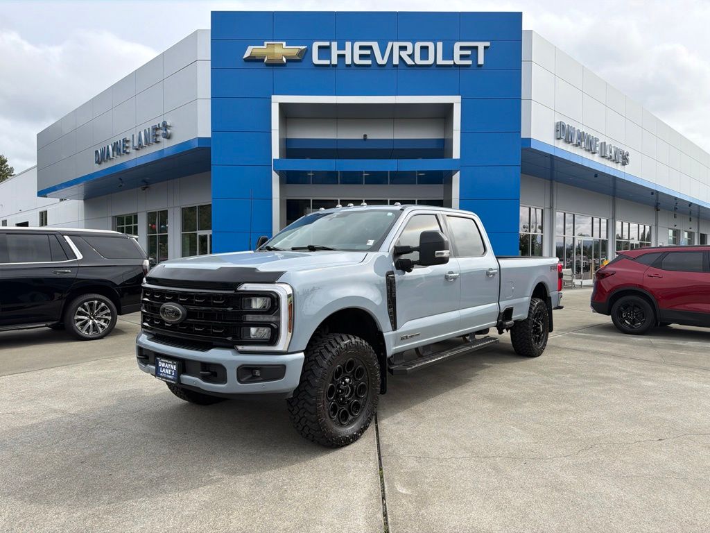 Glacier Gray Metallic TriCoat 2024 Ford F-350 Super Duty Pickup Truck Four-Wheel Drive Automatic