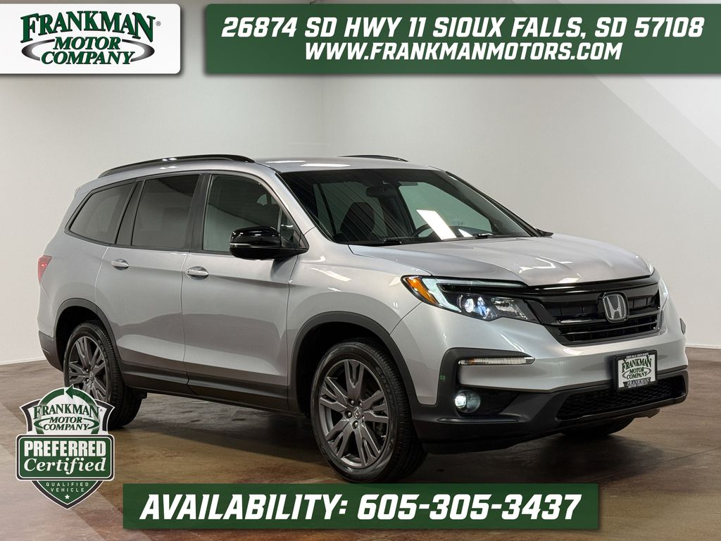 Silver Metallic 2022 Honda Pilot Sport AWD SUV / Crossover All-Wheel Drive 9-Speed Automatic