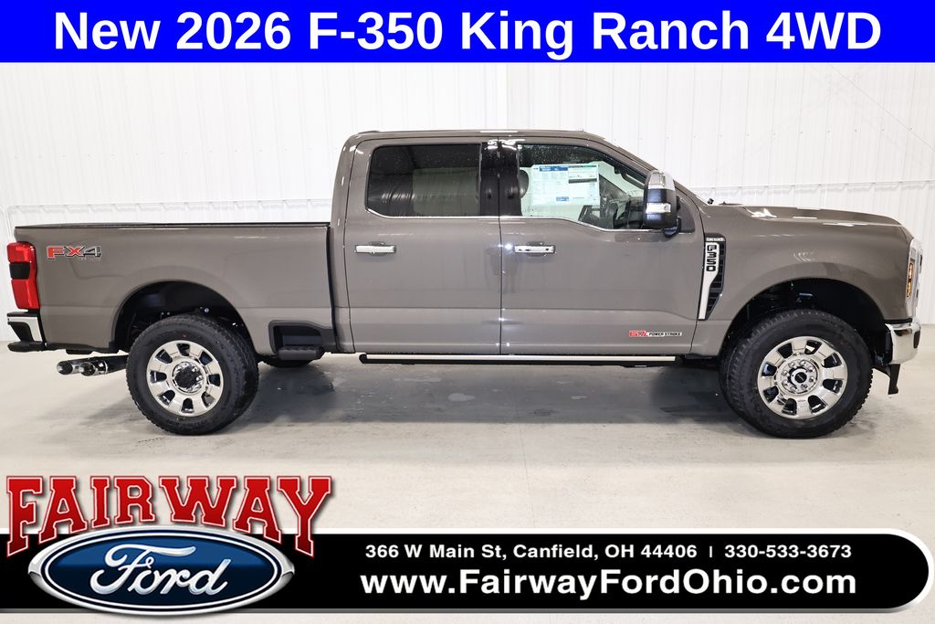 Marsh Gray 2026 Ford F-350 Super Duty King Ranch Crew Cab 4WD Pickup Truck Four-Wheel Drive Automatic